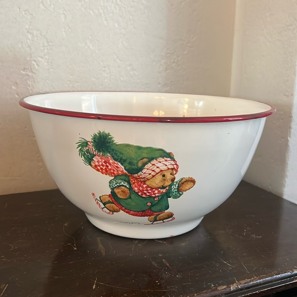 Hallmark metal bowl
